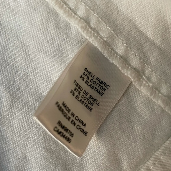 Rebecca Taylor white denim zip front jacket - SUPER CUTE! - Picture 3 of 4